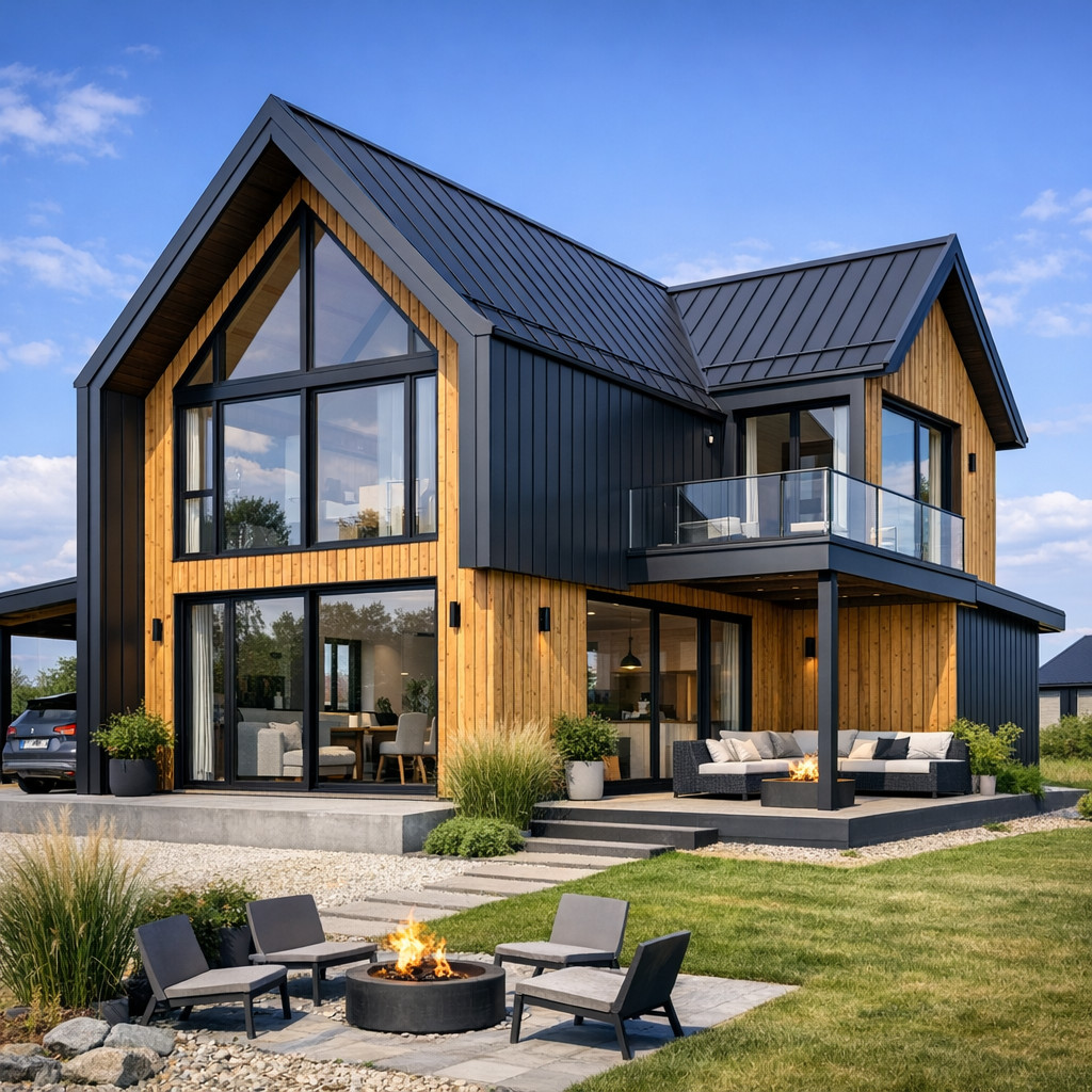 dom szkieletowy stalowy